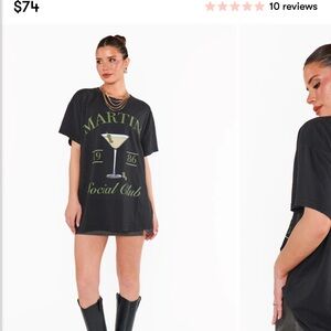 NWT Show Me Your MuMu Martini Cotton Tee